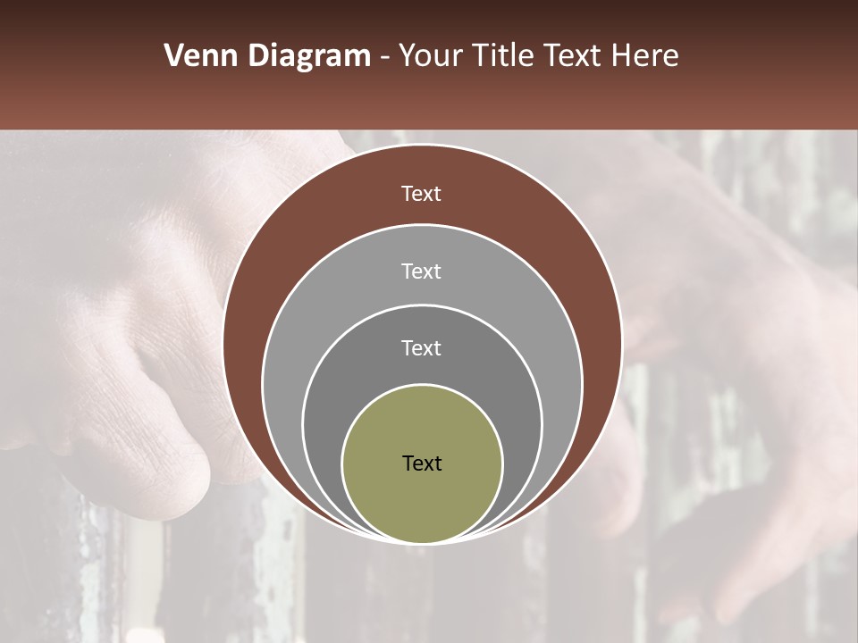 Sand Elderly Family PowerPoint Template