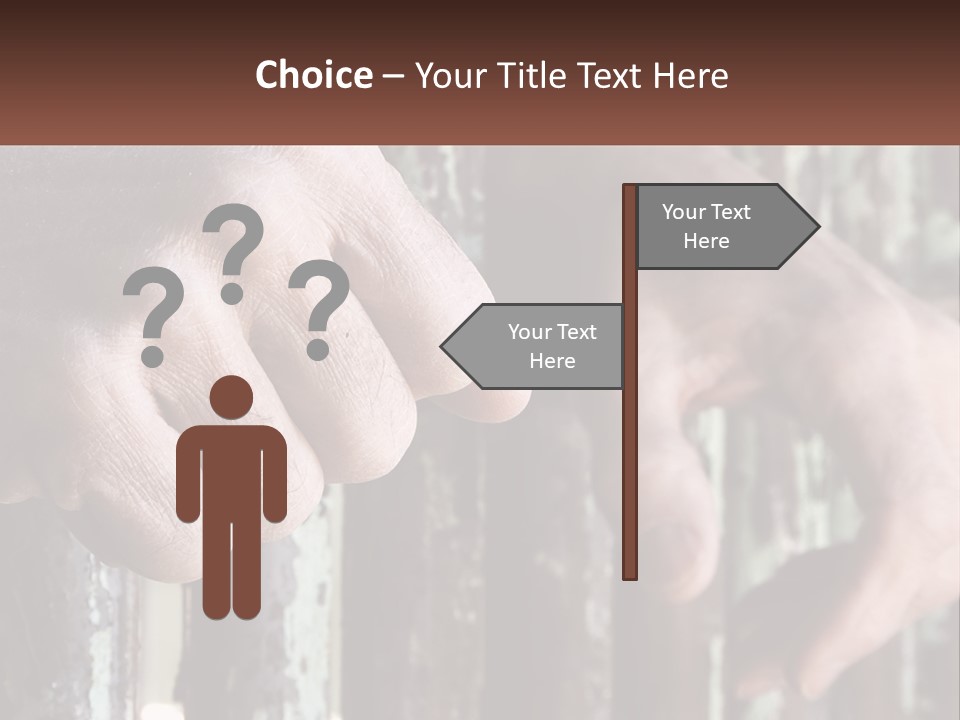 Sand Elderly Family PowerPoint Template