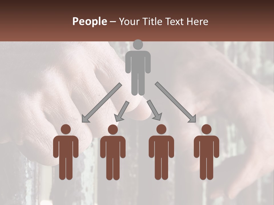 Sand Elderly Family PowerPoint Template