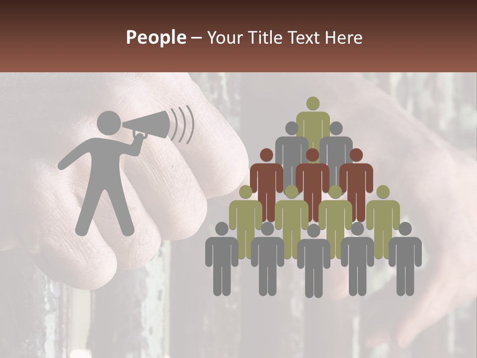 Sand Elderly Family PowerPoint Template