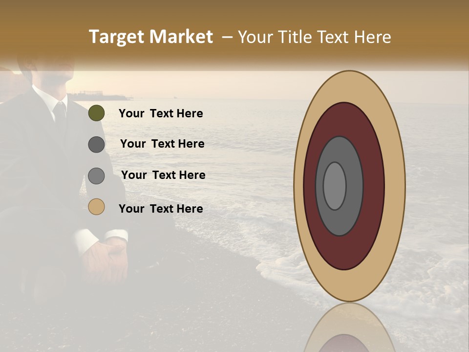 Woman White Coast PowerPoint Template