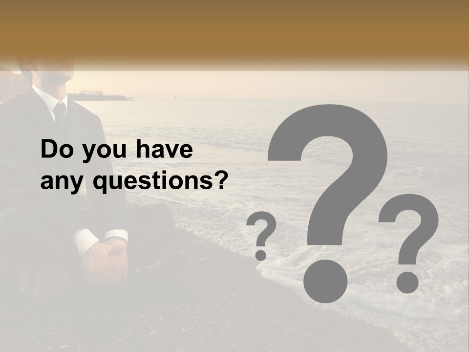 Woman White Coast PowerPoint Template