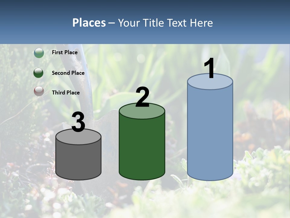 Sand Sea Caucasian PowerPoint Template