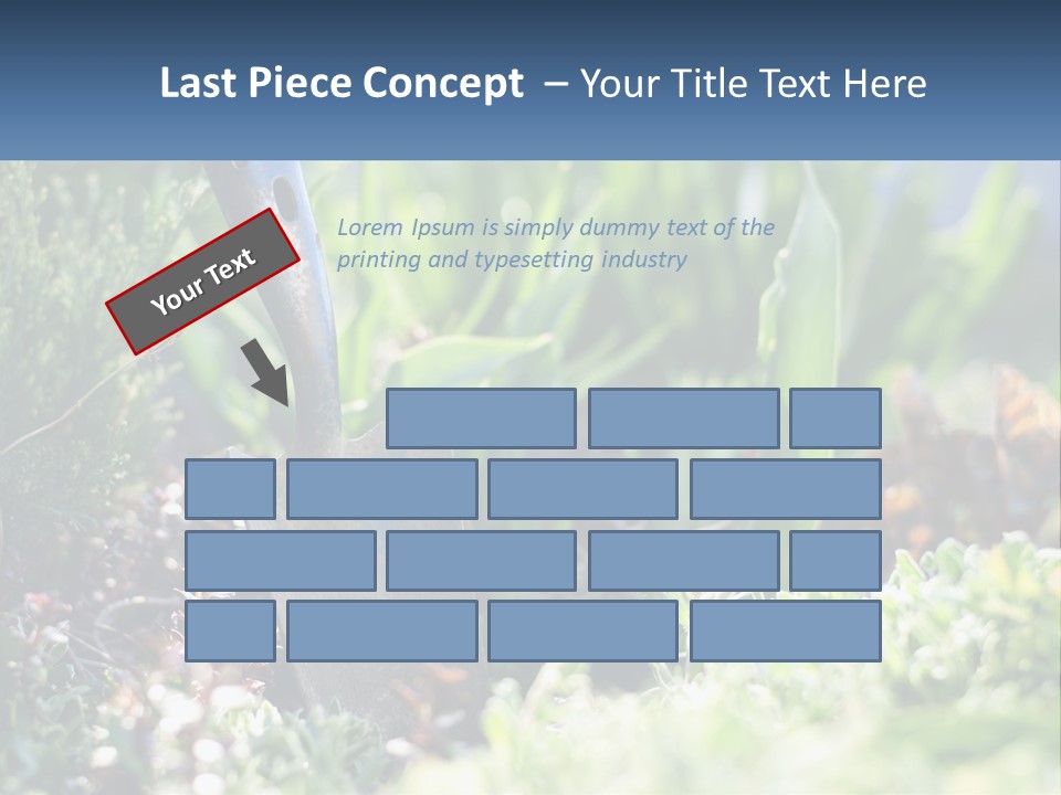 Sand Sea Caucasian PowerPoint Template