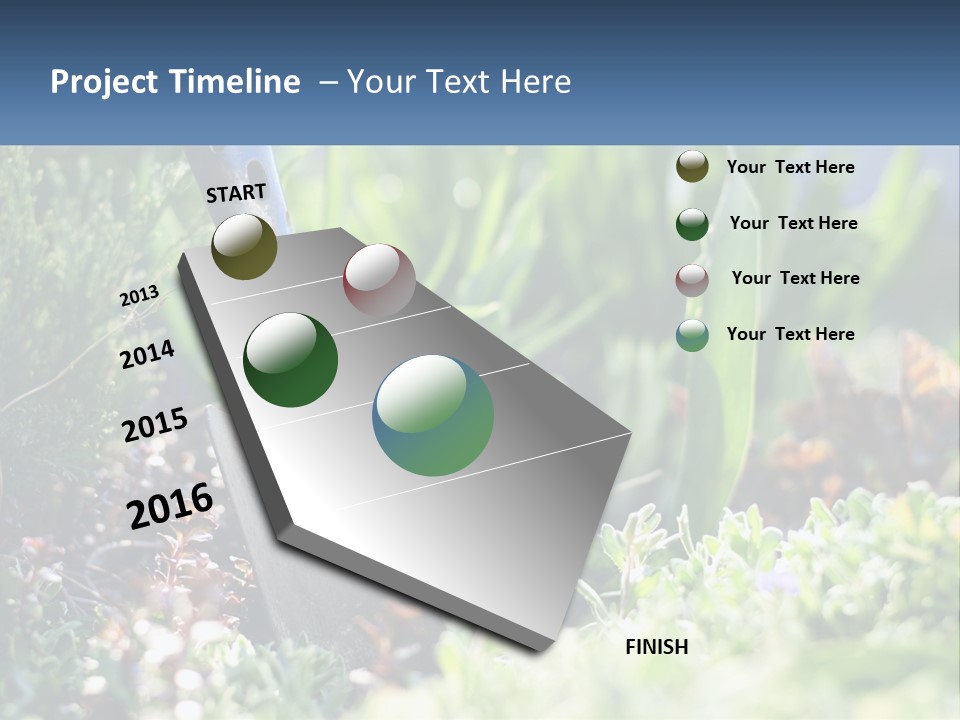 Sand Sea Caucasian PowerPoint Template