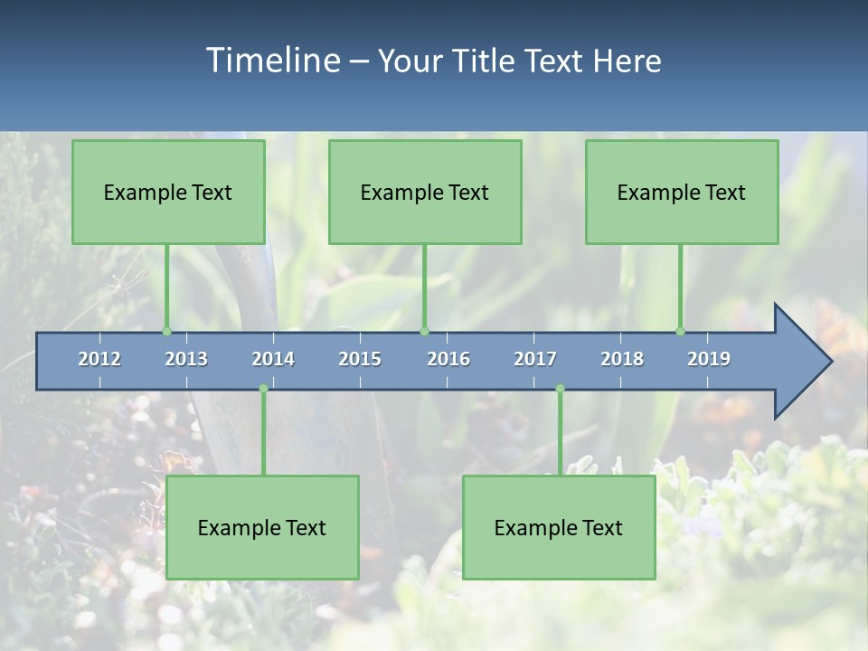 Sand Sea Caucasian PowerPoint Template