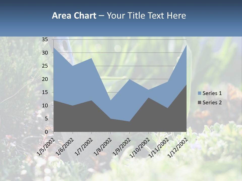 Sand Sea Caucasian PowerPoint Template