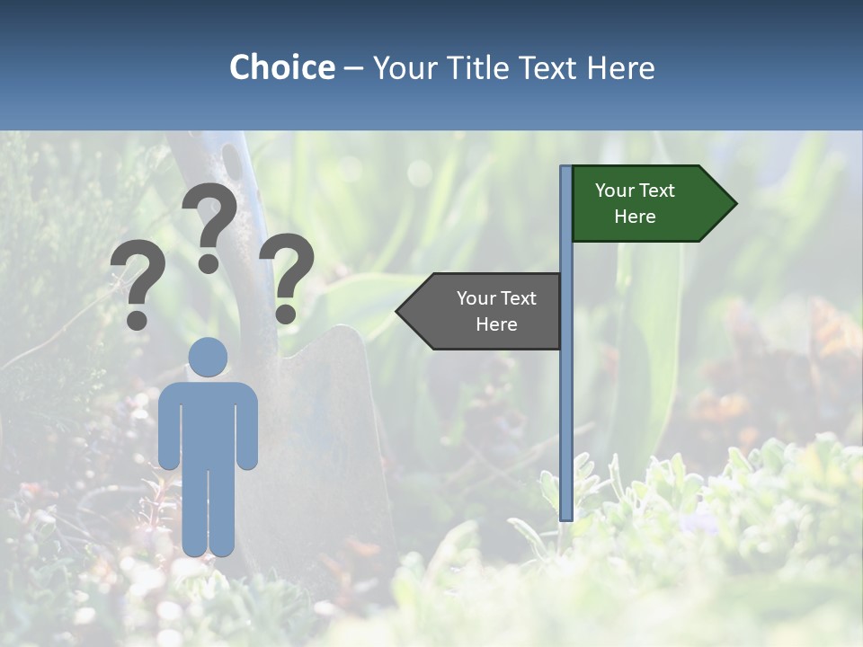 Sand Sea Caucasian PowerPoint Template