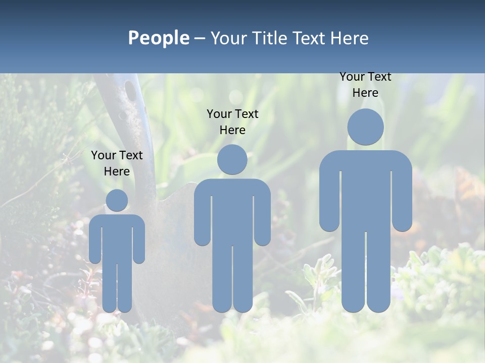 Sand Sea Caucasian PowerPoint Template