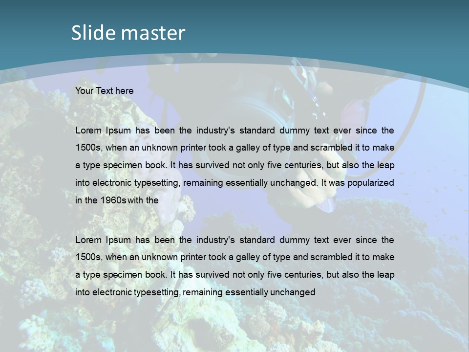 Coastal Portrait Standing PowerPoint Template