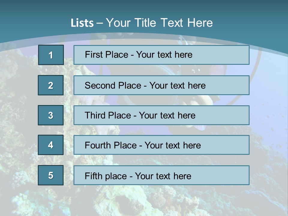 Coastal Portrait Standing PowerPoint Template