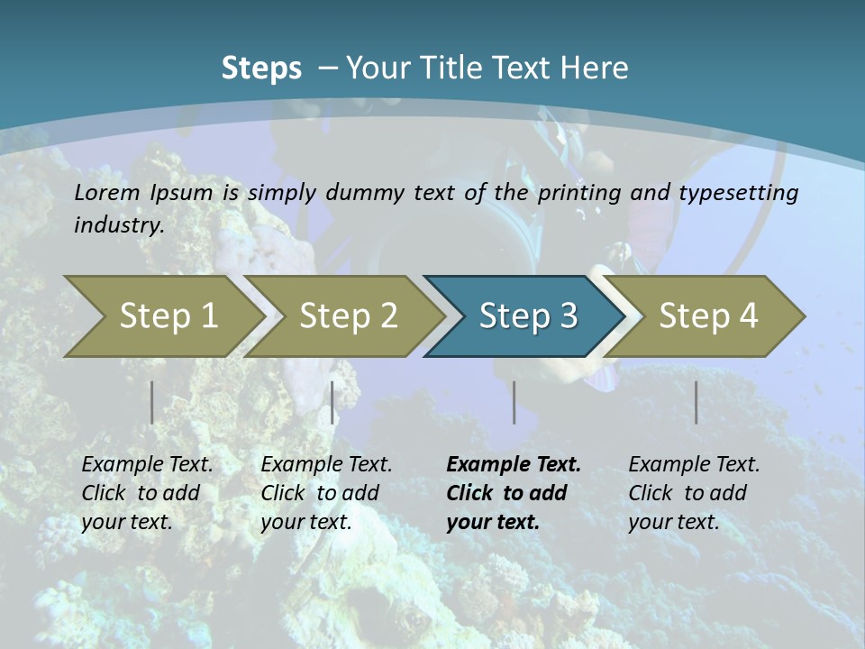 Coastal Portrait Standing PowerPoint Template