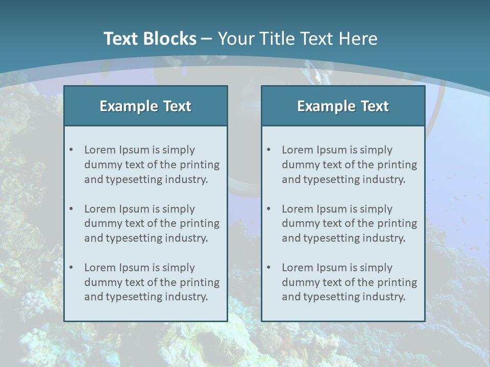 Coastal Portrait Standing PowerPoint Template