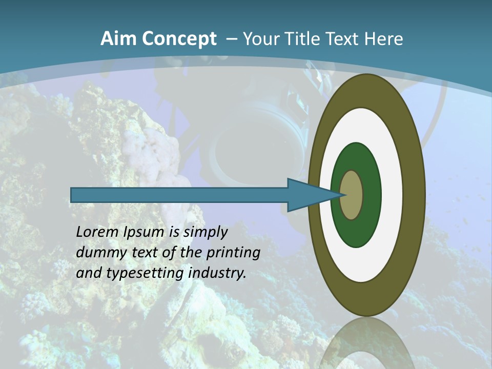 Coastal Portrait Standing PowerPoint Template