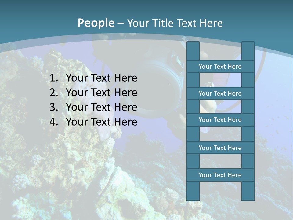 Coastal Portrait Standing PowerPoint Template