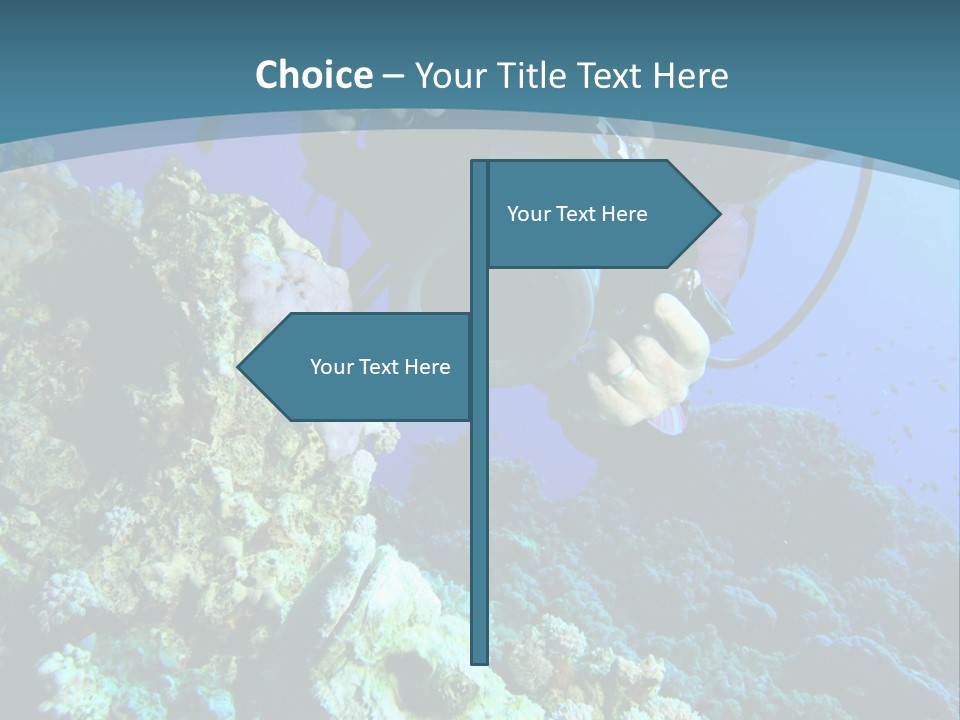 Coastal Portrait Standing PowerPoint Template