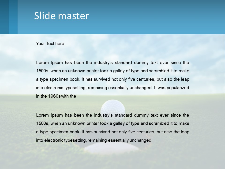 Coast Senior Sunrise PowerPoint Template