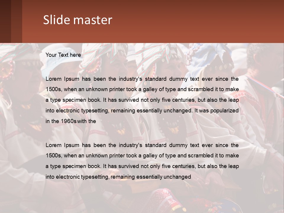 Wave Mother Pensioner PowerPoint Template