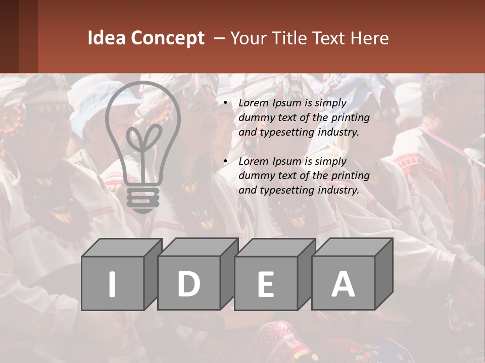 Wave Mother Pensioner PowerPoint Template