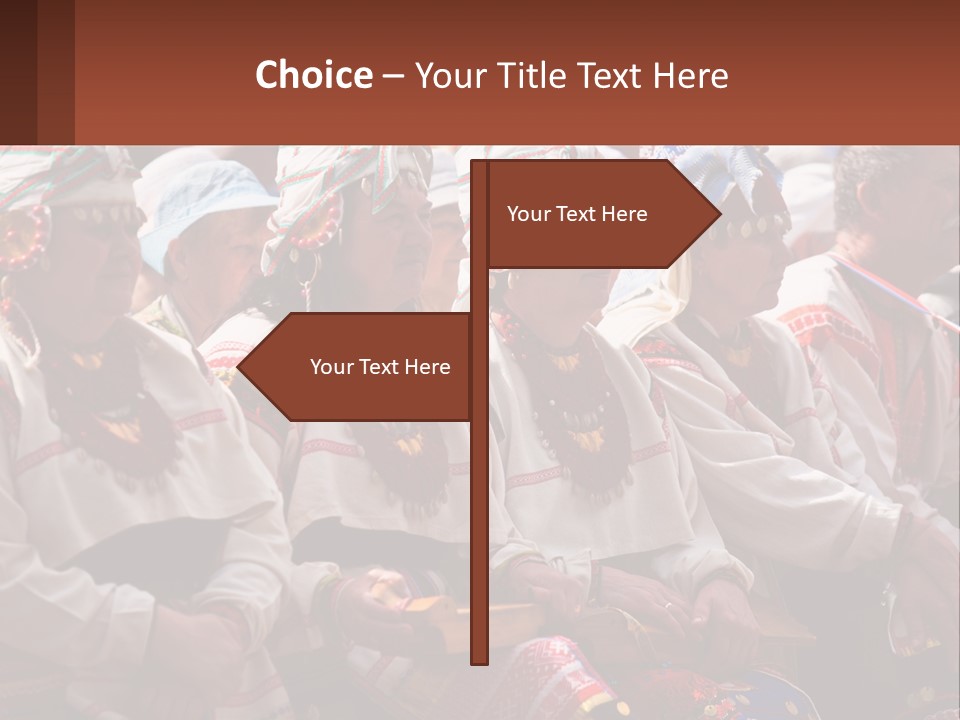 Wave Mother Pensioner PowerPoint Template