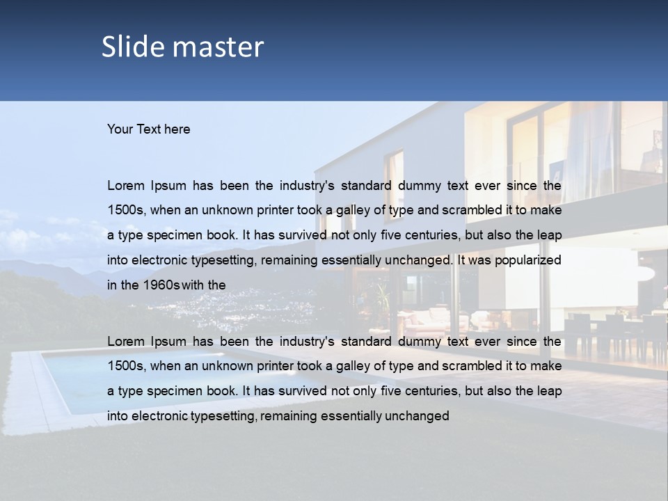 Old Calm Water PowerPoint Template