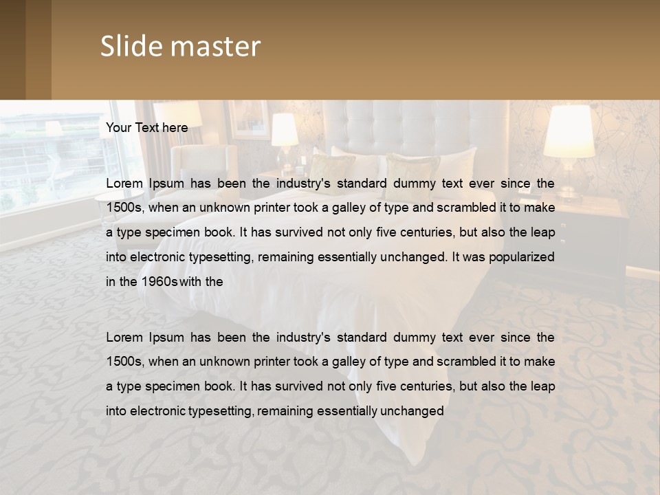 Lifestyle Retirement Standing PowerPoint Template