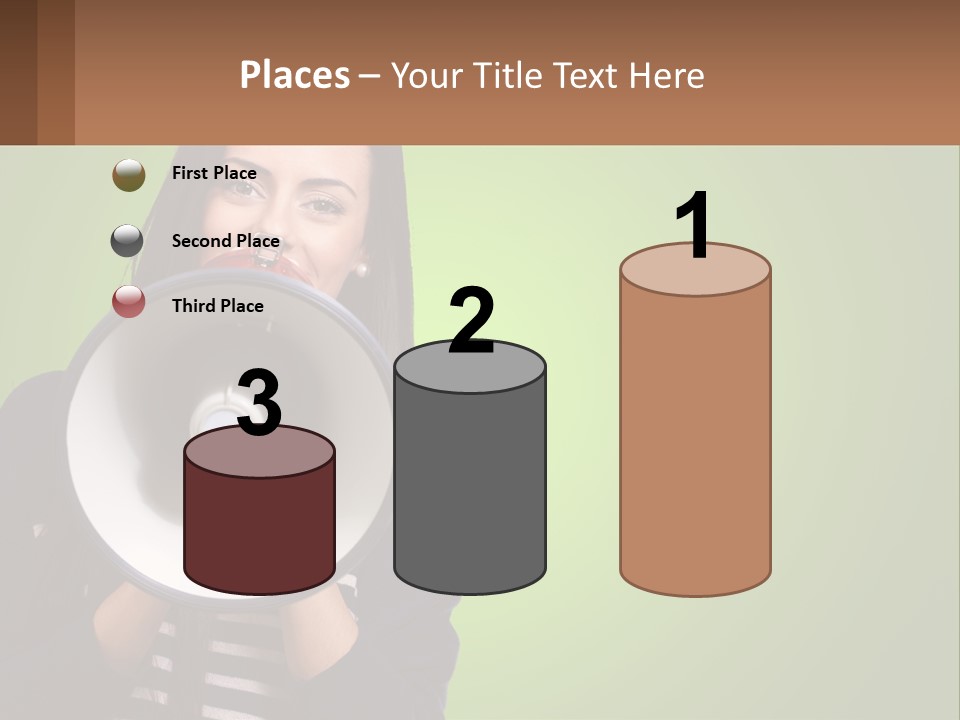 Standing Older Lifestyle PowerPoint Template