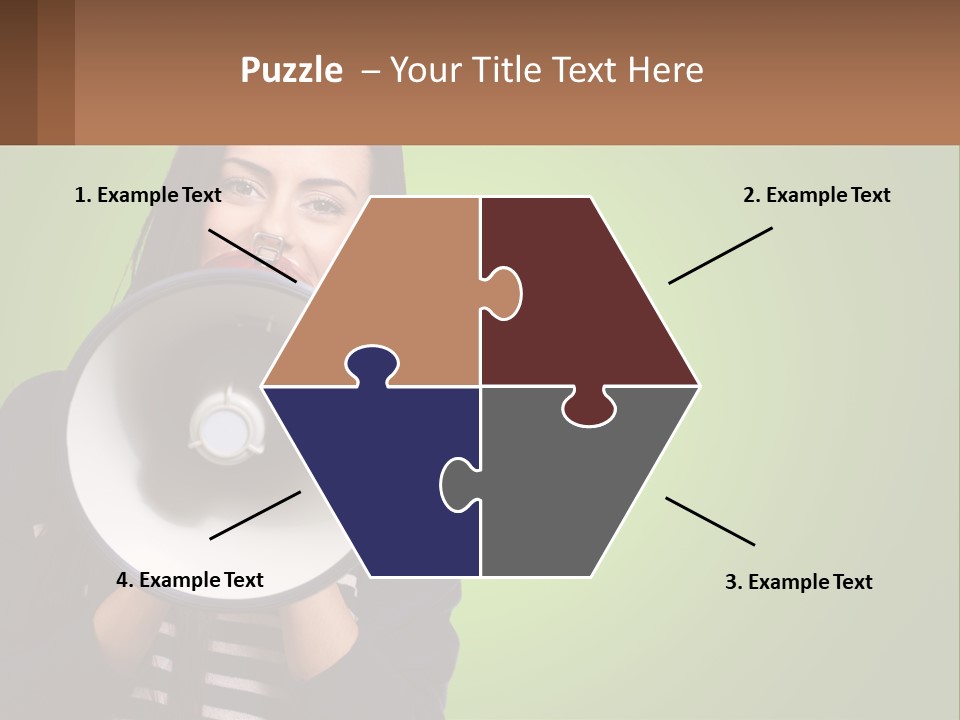 Standing Older Lifestyle PowerPoint Template