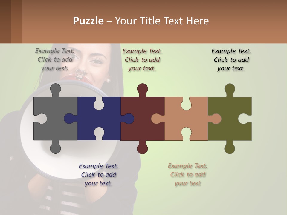 Standing Older Lifestyle PowerPoint Template