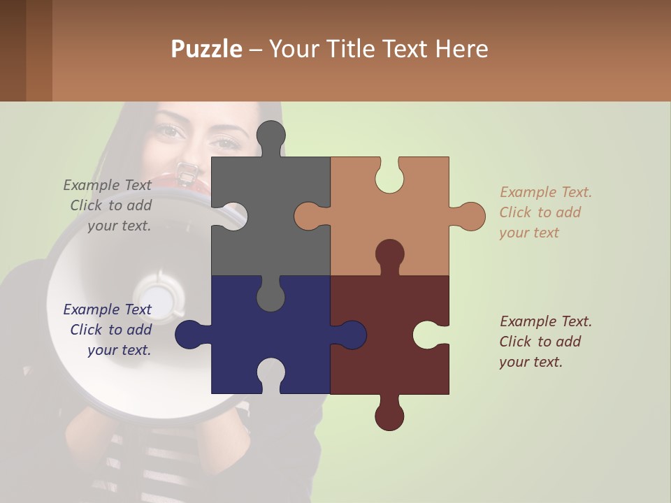 Standing Older Lifestyle PowerPoint Template