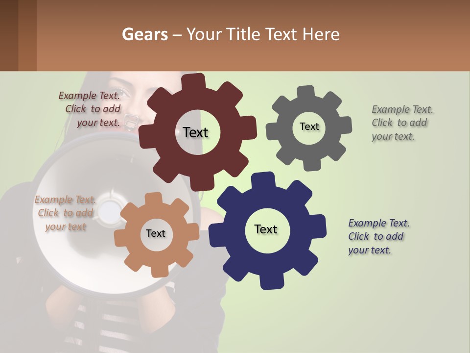 Standing Older Lifestyle PowerPoint Template