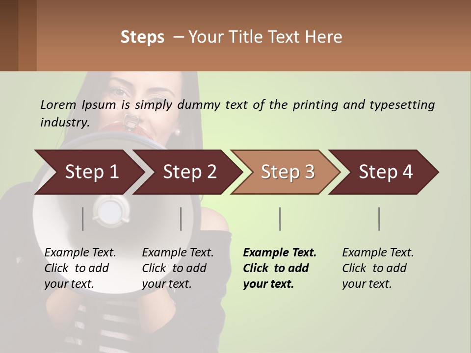Standing Older Lifestyle PowerPoint Template