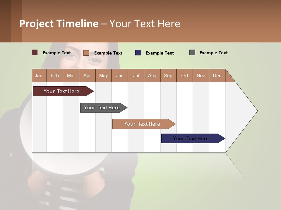 Standing Older Lifestyle PowerPoint Template