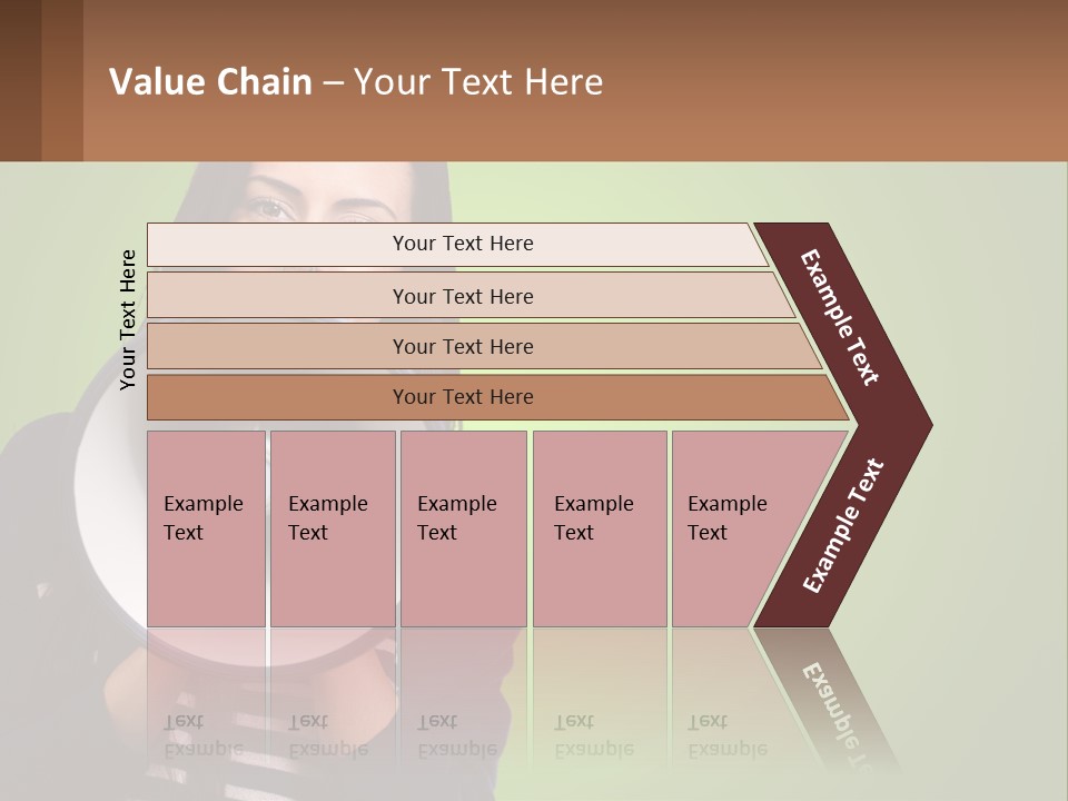 Standing Older Lifestyle PowerPoint Template