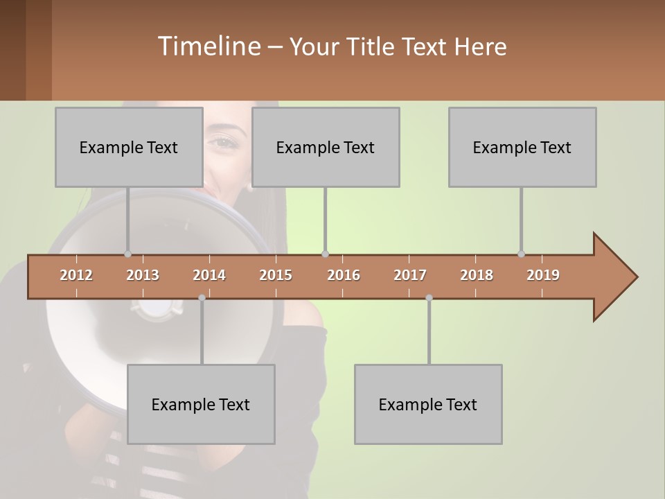 Standing Older Lifestyle PowerPoint Template
