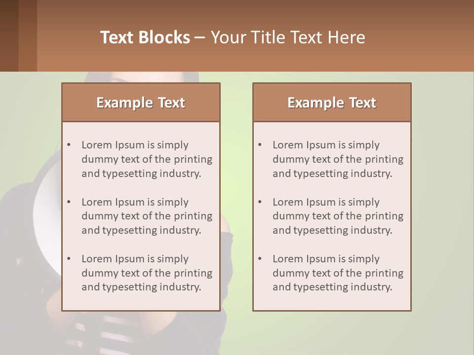 Standing Older Lifestyle PowerPoint Template