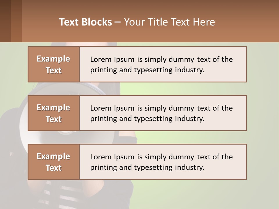 Standing Older Lifestyle PowerPoint Template