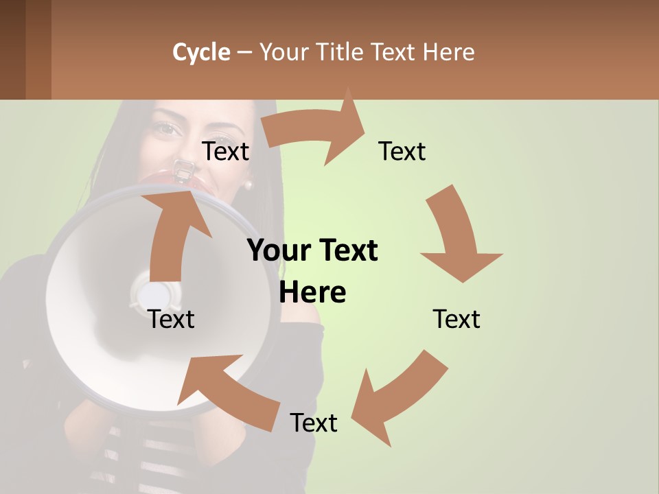 Standing Older Lifestyle PowerPoint Template