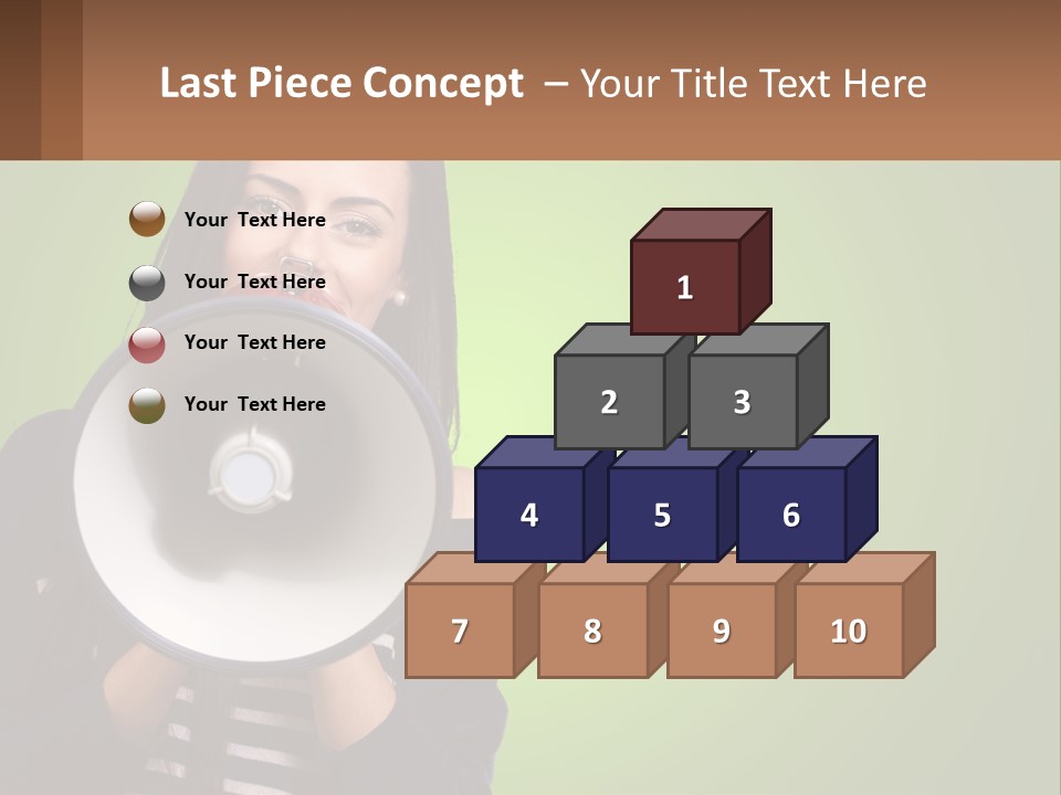 Standing Older Lifestyle PowerPoint Template