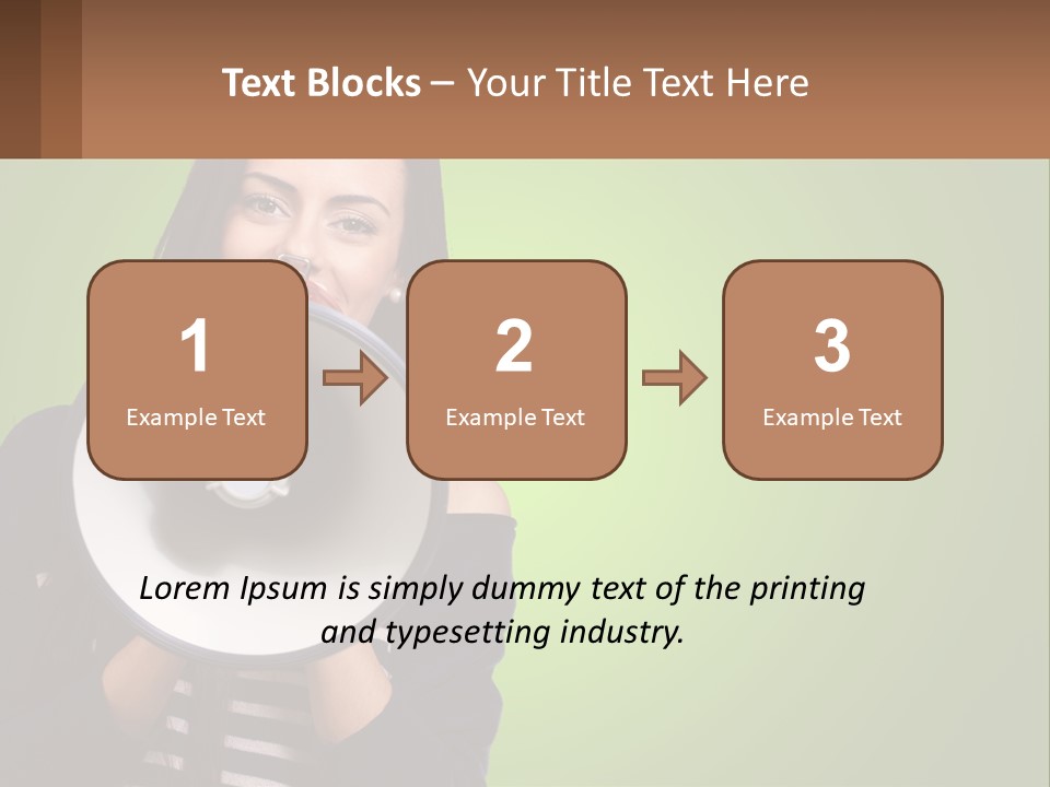 Standing Older Lifestyle PowerPoint Template