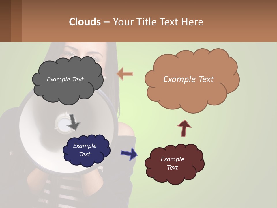 Standing Older Lifestyle PowerPoint Template