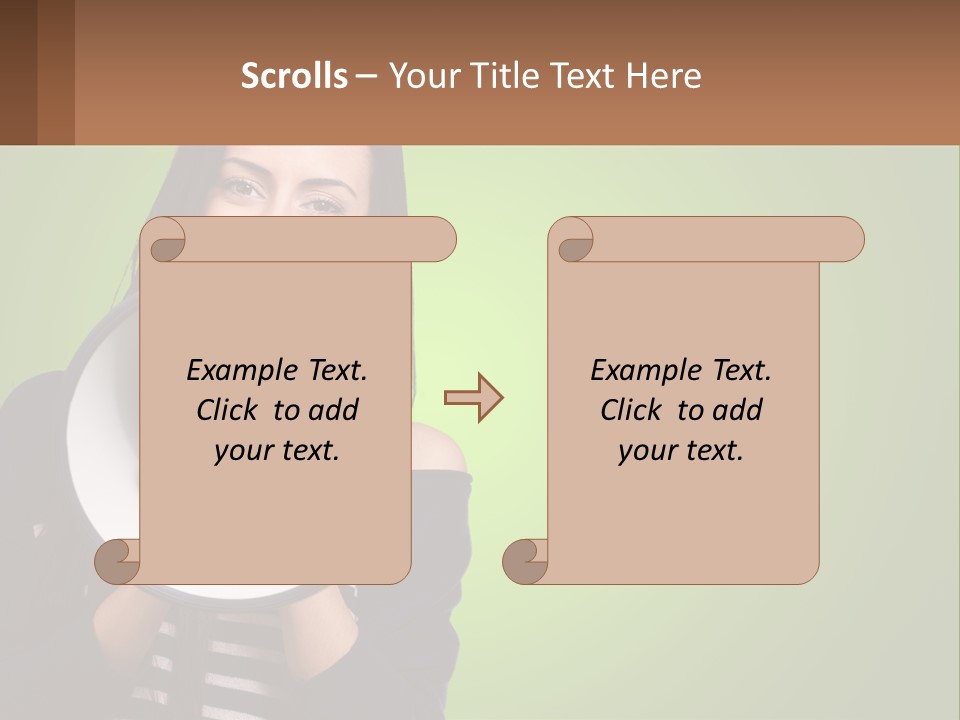 Standing Older Lifestyle PowerPoint Template