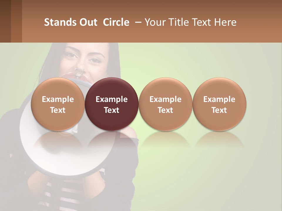 Standing Older Lifestyle PowerPoint Template