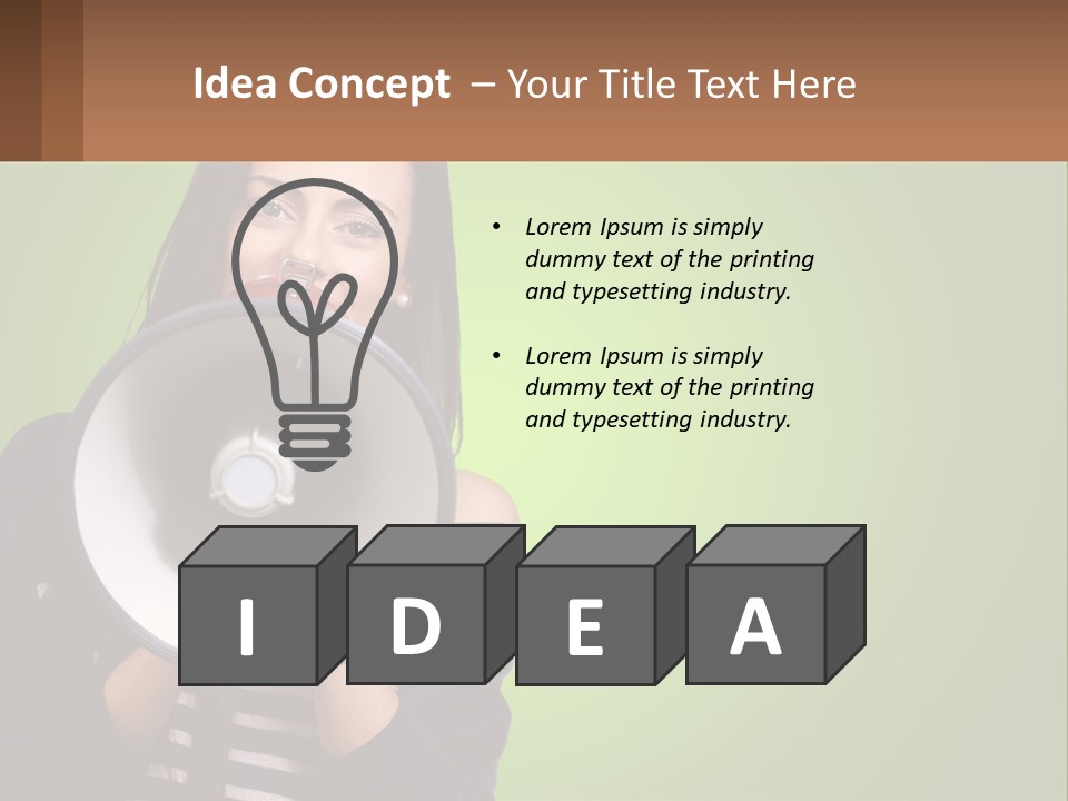 Standing Older Lifestyle PowerPoint Template