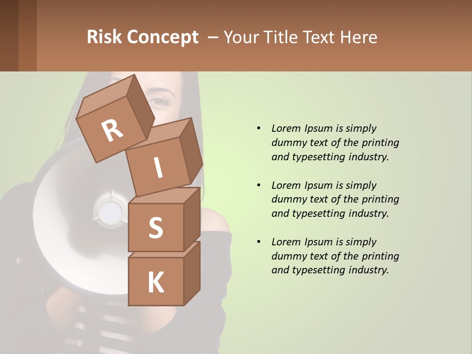 Standing Older Lifestyle PowerPoint Template