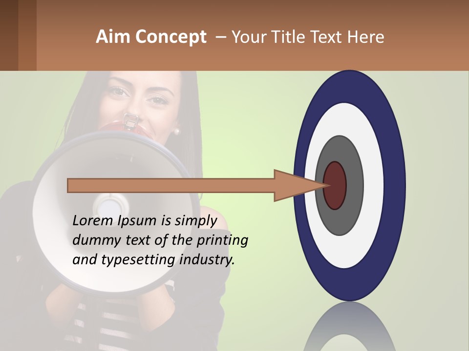 Standing Older Lifestyle PowerPoint Template