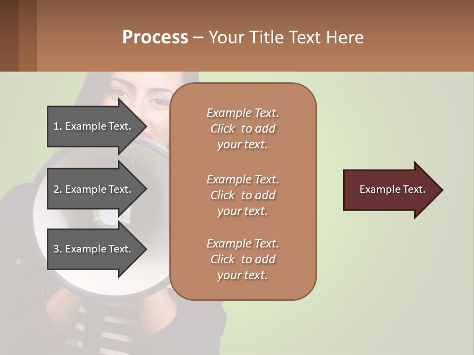 Standing Older Lifestyle PowerPoint Template