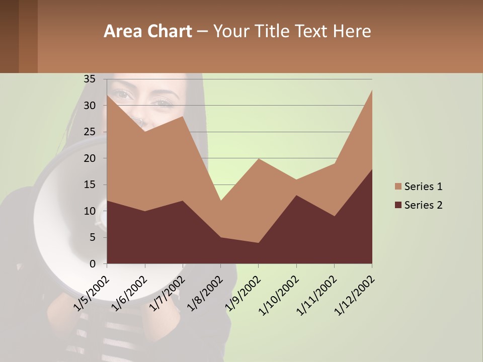 Standing Older Lifestyle PowerPoint Template