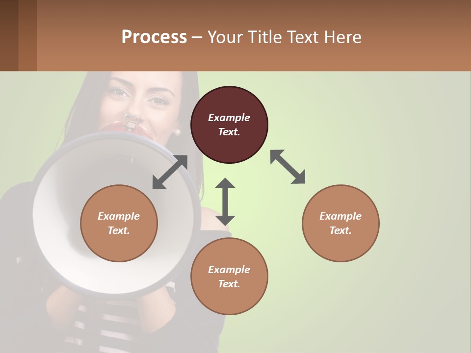 Standing Older Lifestyle PowerPoint Template