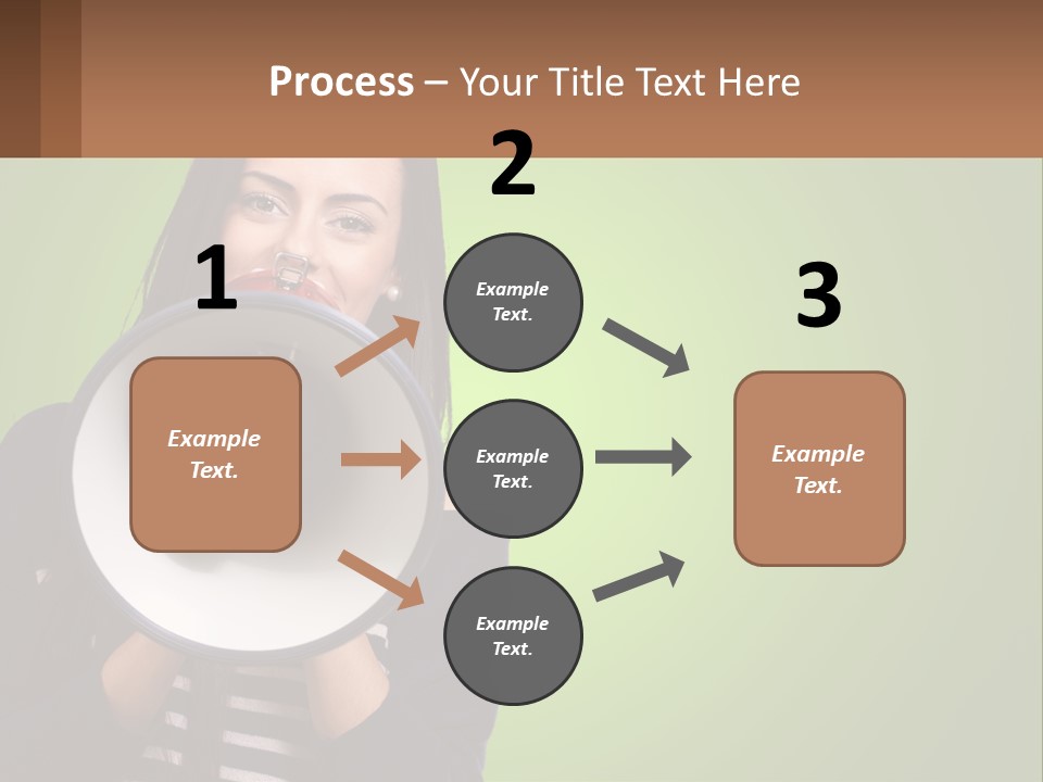 Standing Older Lifestyle PowerPoint Template